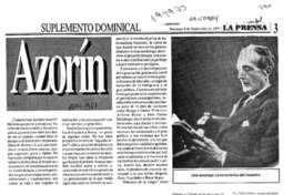 Comprobaciones de Azorín