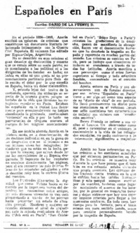 Españoles en París