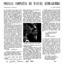 Poesías completas de Manuel Altolaguirre