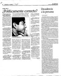 ¿Políticamente correcto?.