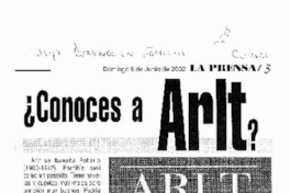 ¿Conoces a Arlt?