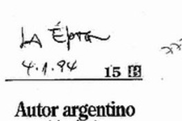 Autor argentino murió víctima del Sida.