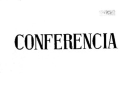 Conferencia.