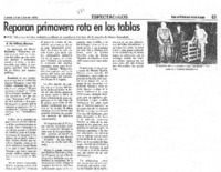 Reparan primavera rota en las tablas