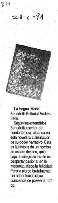 La tregua.