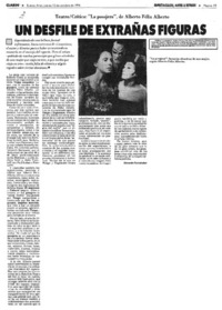 Un desfile de extrañas figuras