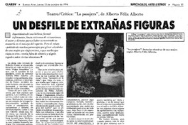 Un desfile de extrañas figuras