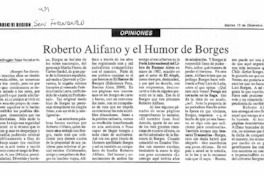 Roberto Alifano y el humor de Borges