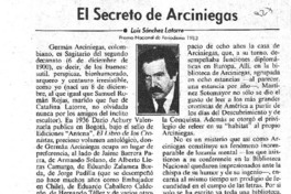 El secreto de Arciniegas