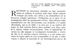 Estudios de literatura hispanoamericana