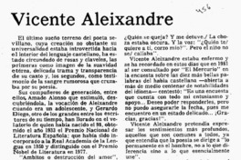 Vicente Aleixandre