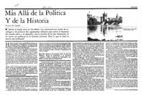 Más allá de la política y de la historia [artículo]