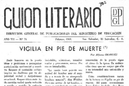 Vigilia en pie de muerte