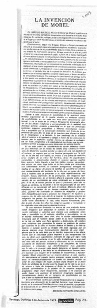 La invención de Morel