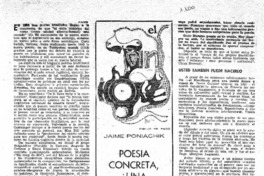 Poesía concreta, ¿una revolución?