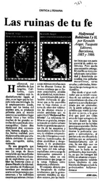 Las Ruinas de tu fe
