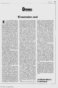 El narrador oral