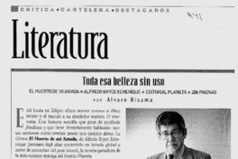 Toda esa belleza sin uso