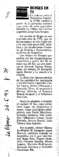 Borges en TV.