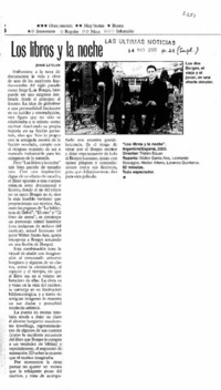 Los libros y la noche