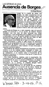 Ausencia de Borges