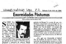 Enormidades póstumas