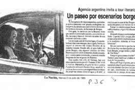 Un paseo por escenarios borgeanos.