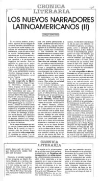 Los nuevos narradores latinoamericanos (II)
