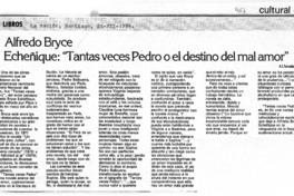 Alfredo Bryce Echenique, "Tantas veces Pedro o el destino del mal amor"