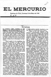 La Nueva Lima, entre la miseria y el esplandor de lo nacional.