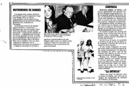 Matrimonio de Borges.