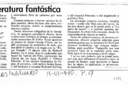 La buena literatura fantástica.