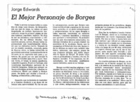 El mejor personaje de Borges.