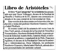 Libro de Aristóteles.