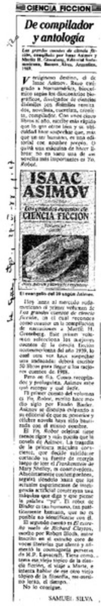 De compilador y antología