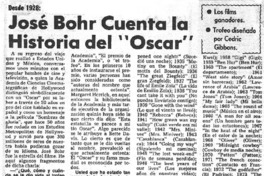 José Bohr cuenta la historia del "Oscar".