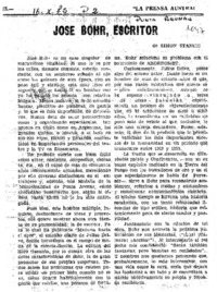 José Bohr, escritor