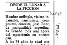 Desde el lunar a la ficción.