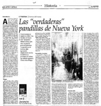 Las "Verdaderas" pandillas de Nueva York