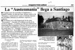 La "Austenmanía" llega a santiago