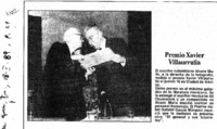 Premio Xavier Villaurrutia.