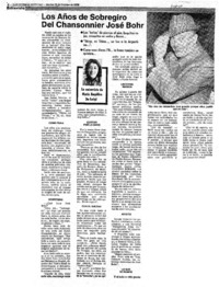 Los años de sobregiro del chansonnier José Bohr