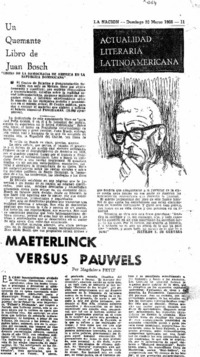 Un quemante libro de Juan Bosch