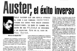 Auster, el éxito inverso