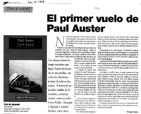 La Primer vuelo de Paul Auster