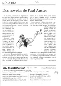 Dos novelas de Paul Auster