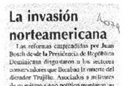 La Invasión norteamericana.