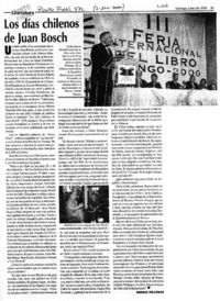 Los días chilenos de Juan Bosch