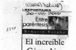 El increíble César Aira