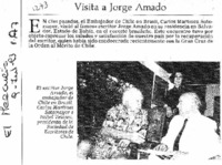 Visita a Jorge Amado.